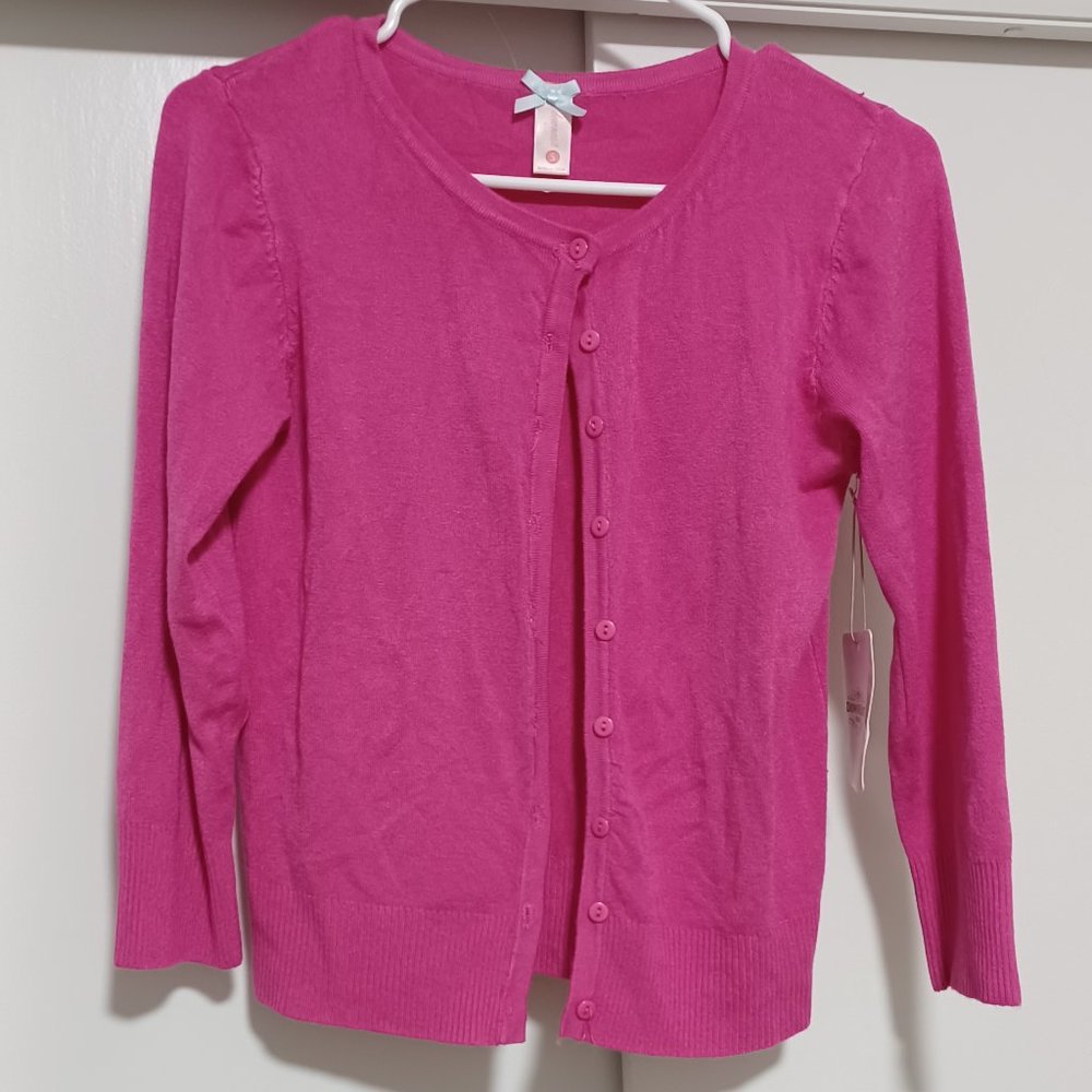Downeast Basics Cardigan Hot Pink Size Small